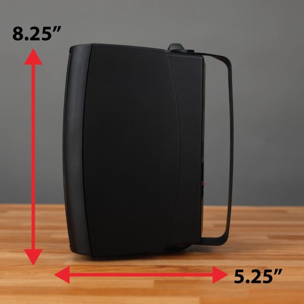 Dual Electronics 4" 3-Way High Performance Outdoor Indoor Speakers with Powerful Bass, Effortless Mounting Swivel Brackets, All Weather Resistance, Sold in Pair, LU43PP - Image 5