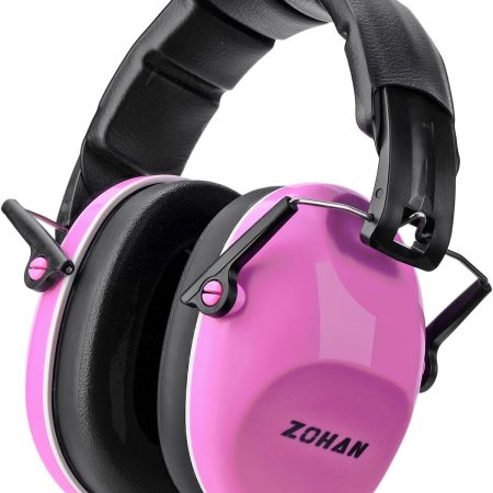 Noise Canceling Headphones - 25dB NRR Kids Ear Protection Earmuffs for School, Monster Jam, Fireworks, Travel, Air Show, Concert, Autism - Pink